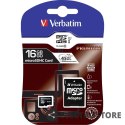 Verbatim Karta Micro SDHC 16GB Class10 UHS-I + Adapter