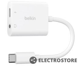 Belkin Adapter USB-C to 3.5 MM AUDIO + kabel USB-C biały