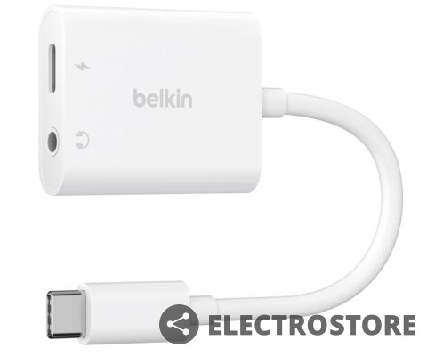 Belkin Adapter USB-C to 3.5 MM AUDIO + kabel USB-C biały