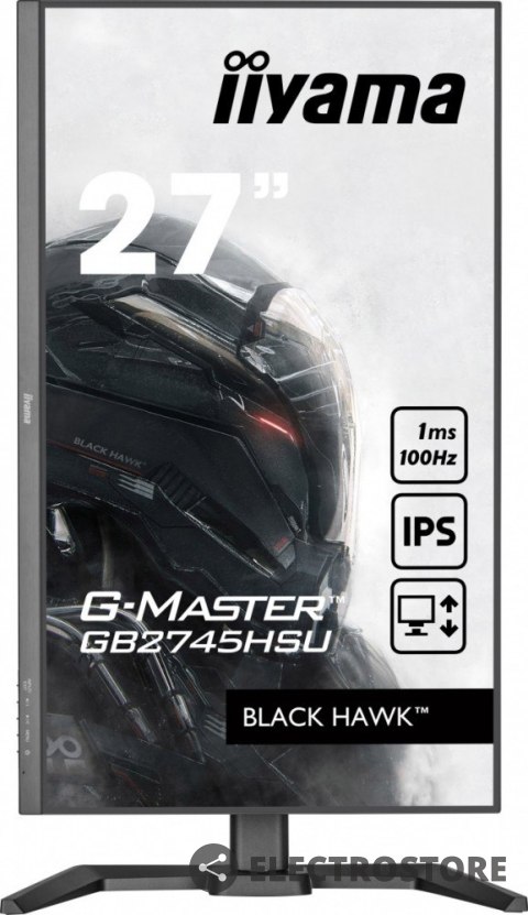 IIYAMA Monitor 27 cali GB2745HSU-B2 IPS,FHD,100Hz,1ms,2xUSB,300cd IIYAMA Monitor 27 cali GB2745HSU-B2 IPS,FHD,100Hz,1ms,2xUSB,300cd