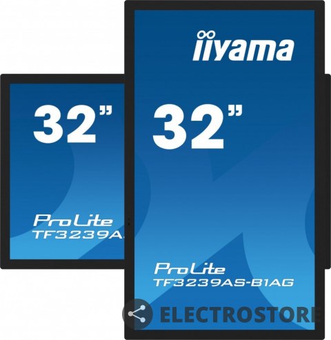 IIYAMA Monitor 32 cale TF3239AS-B1AG,IPS,FHD,HDMIx2,DP,RJ45,3xUSB,2x10W, ANDROID,24/7,IP65 IIYAMA Monitor 32 cale TF3239AS-B1AG,IPS,FHD,HDMIx2,DP,RJ45,3xUSB,2x10W, ANDROID,24/7,IP65