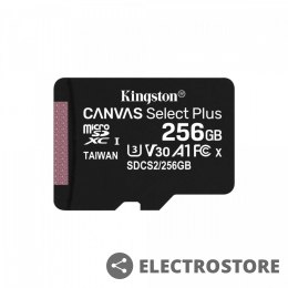 Kingston Karta pamięci microSD 256GB Canvas Select Plus 100/85MB/s