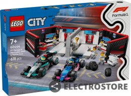 LEGO Klocki City 60444 F1 Garaż i bolidy Mercedes-AMG i Alpine