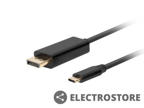 Lanberg Kabel USB-C (M)->Displayport 3M 4K 60HZ czarny