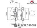 Maclean Uchwyt do telewizora lub monitora 13-27 cali MC-670 20kg, max vesa 100x100