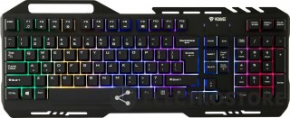 YENKEE Klawiatura YKB 3200 Shadow metalowa, podświetlenie LED