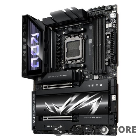 Asus Płyta główna ROG CROSSHAIR X870E HERO AM5 4DDR5 HDMI/USB-C Asus Płyta główna ROG CROSSHAIR X870E HERO AM5 4DDR5 HDMI/USB-C