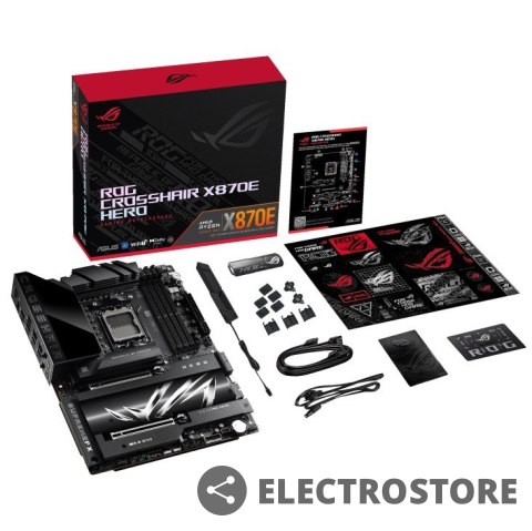 Asus Płyta główna ROG CROSSHAIR X870E HERO AM5 4DDR5 HDMI/USB-C Asus Płyta główna ROG CROSSHAIR X870E HERO AM5 4DDR5 HDMI/USB-C