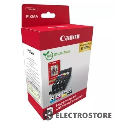 Canon Multipack CLI-526 BK/C/M/Y Photo Value 4540B019 Canon Multipack CLI-526 BK/C/M/Y Photo Value 4540B019