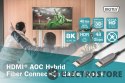 Digitus Kabel połączeniowy hybrydowy AOC HDMI 2.1 Ultra High Speed 8K/60Hz UHD HDMI A/HDMI A M/M czarny 10m