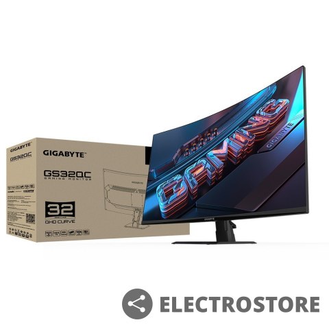 Gigabyte Monitor gamingowy 32 cale GS32QC 1ms/12MLN:1/FULLHD/HDMI Gigabyte Monitor gamingowy 32 cale GS32QC 1ms/12MLN:1/FULLHD/HDMI