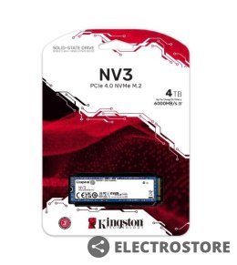 Kingston Dysk SSD NV3 4TB M.2 2280 PCI-e 4.0 NVMe 6000/5000