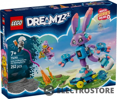 LEGO Klocki DREAMZzz 71490 Izzie i gamerski Bunchu