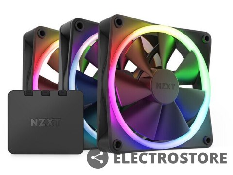 NZXT Zestaw 3 Wentylatory NZXT F120 RGB Kontroler