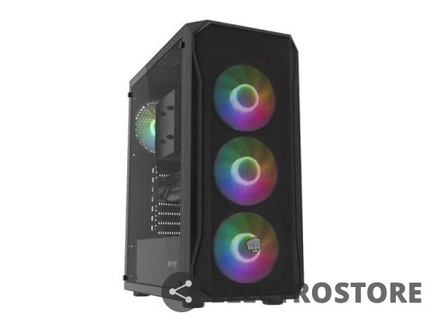 Natec Obudowa Fury Shobo SH4F RGB Midi Tower z oknem Czarna