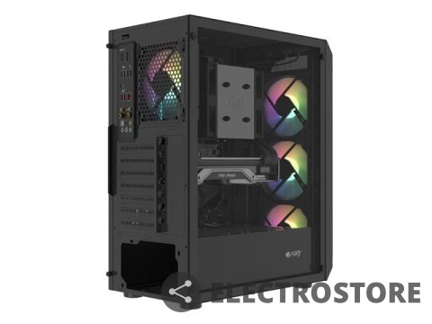 Natec Obudowa Fury Shobo SH4F RGB Midi Tower z oknem Czarna Natec Obudowa Fury Shobo SH4F RGB Midi Tower z oknem Czarna