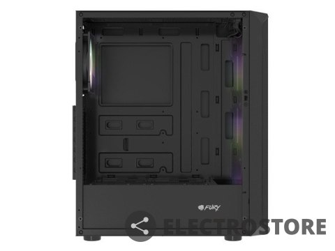 Natec Obudowa Fury Shobo SH4F RGB Midi Tower z oknem Czarna Natec Obudowa Fury Shobo SH4F RGB Midi Tower z oknem Czarna