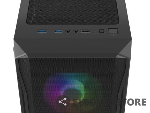 Natec Obudowa Fury Shobo SH4F RGB Midi Tower z oknem Czarna Natec Obudowa Fury Shobo SH4F RGB Midi Tower z oknem Czarna