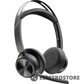 POLY Zestaw słuchawkowy Voyager Focus 2 z certyfikatem Microsoft Teams USB-C-C + przejściówka USB-C/A 9T9J4AA