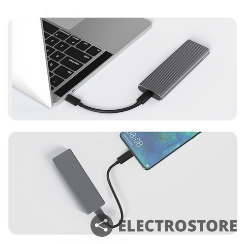 Qoltec Obudowa na dysk M.2 SSD | NVMe | PCIe | USB3.1 | 10Gb/s | 4TB | Grafit Qoltec Obudowa na dysk M.2 SSD | NVMe | PCIe | USB3.1 | 10Gb/s | 4TB | Grafit
