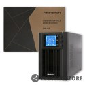 Qoltec Zasilacz awaryjny UPS, on-line, czysta fala sinusoidalna, 1KVA, 800W, LCD, USB