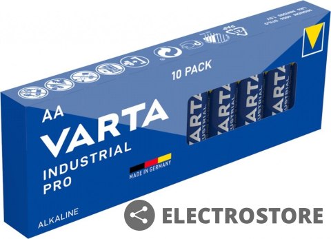 Varta Baterie alkaliczne R6 Industrial PRO 10 sztuk karton Varta Baterie alkaliczne R6 Industrial PRO 10 sztuk karton