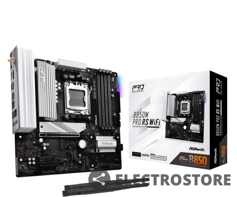 ASRock Płyta główna B850M PRO RS WIFI AM5 4DDR5 mATX