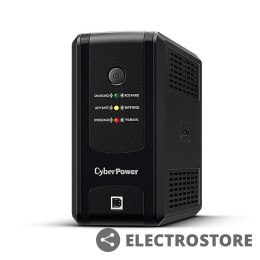 CyberPower Zasilacz awaryjny UPS UT850EG 850VA/425W 4ms/AVR/3xSch/RJ11/RJ45