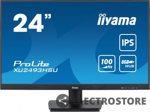 IIYAMA Monitor 24 cale XU2493HSU-B7,IPS.HDMI.DP.2x2W.USBx2,300cd