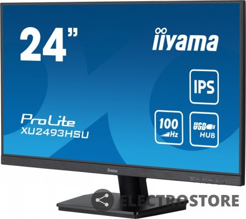 IIYAMA Monitor 24 cale XU2493HSU-B7,IPS.HDMI.DP.2x2W.USBx2,300cd IIYAMA Monitor 24 cale XU2493HSU-B7,IPS.HDMI.DP.2x2W.USBx2,300cd