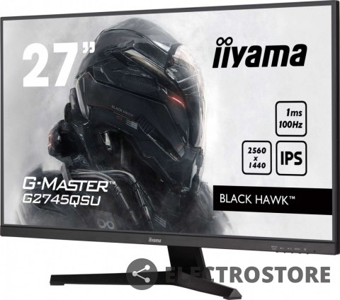 IIYAMA Monitor 27 cali G2745QSU-B2,IPS,QHD,100Hz,1ms,2xUSB,300cd IIYAMA Monitor 27 cali G2745QSU-B2,IPS,QHD,100Hz,1ms,2xUSB,300cd