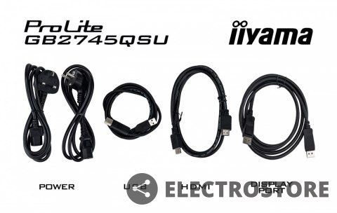 IIYAMA Monitor 27 cali GB2745QSU-B2,IPS,QHD,100Hz,1ms,2xUSB,300cd IIYAMA Monitor 27 cali GB2745QSU-B2,IPS,QHD,100Hz,1ms,2xUSB,300cd
