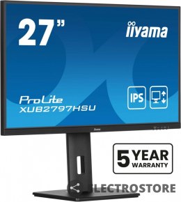 IIYAMA Monitor 27 cali XUB2797HSU-B2 IPS,FHD,HAS,300cd,(5y)