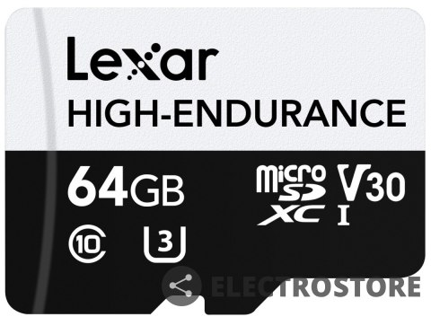 Lexar Karta microSD 64GB C10 A1 U3 V30 100/35MB/s CL10 adapter