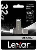 Lexar Pendrive Dual Drive D400 32GB USB-C/A 3.1 100MB/s