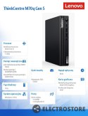 Lenovo Komputer ThinkCentre M70q Tiny G5 12TD000FPB W11Pro i5-14500T/16GB/512GB/INT/vPro/1YR Premier Support + 3YRS OS