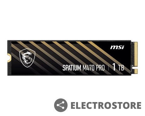 MSI Dysk SPATIUM M470 PRO 1TB M.2 PCIe4 6000/4500MB/s MSI Dysk SPATIUM M470 PRO 1TB M.2 PCIe4 6000/4500MB/s