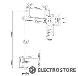 Neomounts Uchwyt biurkowy FPMA-D540BLACK 2 lcd