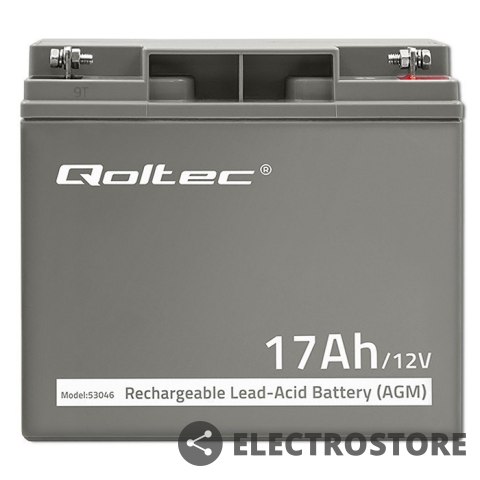 Qoltec Akumulator AGM 12V | 17Ah | max. 255A Qoltec Akumulator AGM 12V | 17Ah | max. 255A