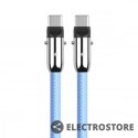 TB Kabel 2w1 USB C smycz 1m błękitny