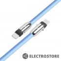 TB Kabel 2w1 USB C smycz 1m błękitny