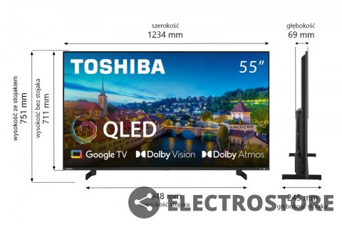 Toshiba Telewizor QLED 55 cali 55QG5E63DG Toshiba Telewizor QLED 55 cali 55QG5E63DG