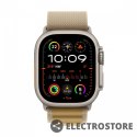 Apple Watch Ultra 2 GPS + Cellular, koperta 49 mm z tytanu w kolorze naturalnym z opaską Alpine L w kolorze beżowym
