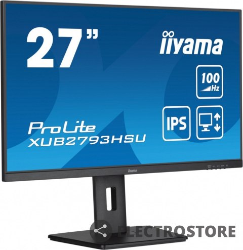 IIYAMA Monitor 27 cali XUB2793HSU-B7,IPS.HDMI.DP.2x2W.USBx2,300cd IIYAMA Monitor 27 cali XUB2793HSU-B7,IPS.HDMI.DP.2x2W.USBx2,300cd