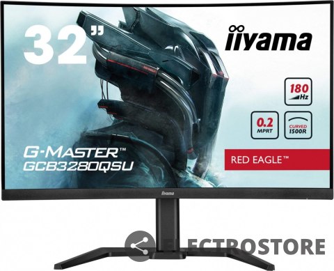 IIYAMA Monitor 32 cale GCB3280QSU-B2,VA,QHD,180Hz,1500R,0.2ms,4xUSB,350cd