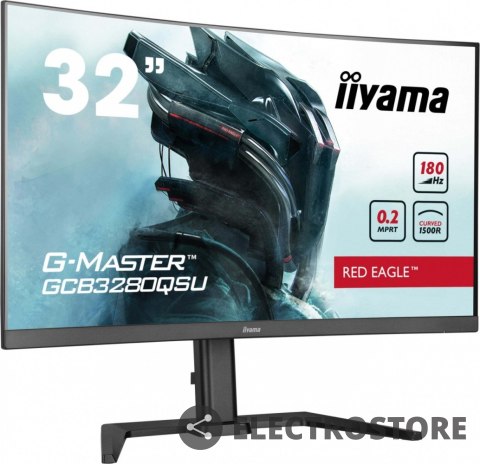 IIYAMA Monitor 32 cale GCB3280QSU-B2,VA,QHD,180Hz,1500R,0.2ms,4xUSB,350cd IIYAMA Monitor 32 cale GCB3280QSU-B2,VA,QHD,180Hz,1500R,0.2ms,4xUSB,350cd