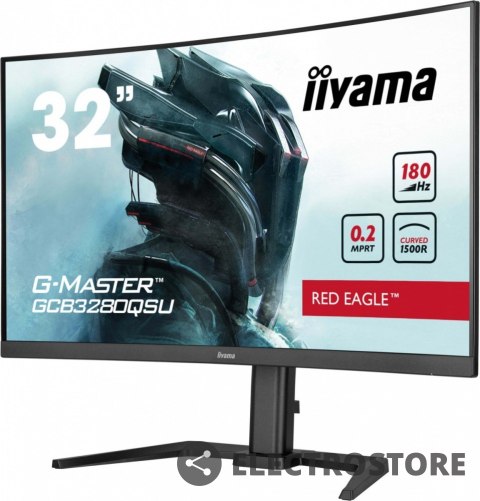 IIYAMA Monitor 32 cale GCB3280QSU-B2,VA,QHD,180Hz,1500R,0.2ms,4xUSB,350cd IIYAMA Monitor 32 cale GCB3280QSU-B2,VA,QHD,180Hz,1500R,0.2ms,4xUSB,350cd
