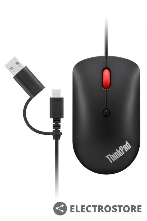 Lenovo Kompaktowa mysz przewodowa USB-C ThinkPad 4Y51D20850 Lenovo Kompaktowa mysz przewodowa USB-C ThinkPad 4Y51D20850