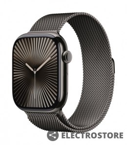 Apple Watch Series 10 GPS + Cellular, koperta 46 mm z tytanu w kolorze łupkowym z bransoletą mediolańską w kolorze tytanu łupkowego - 
