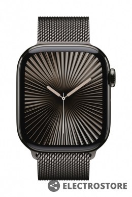 Apple Watch Series 10 GPS + Cellular, koperta 46 mm z tytanu w kolorze łupkowym z bransoletą mediolańską w kolorze tytanu łupkowego - 